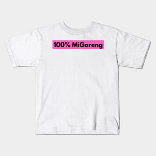 100% MiGoreng Noodles Funny Shirt Kids T-Shirt